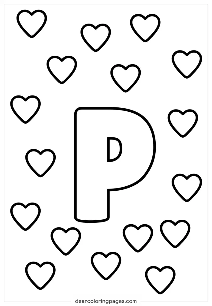 Disegno Lettera N da Stampare e Colorare