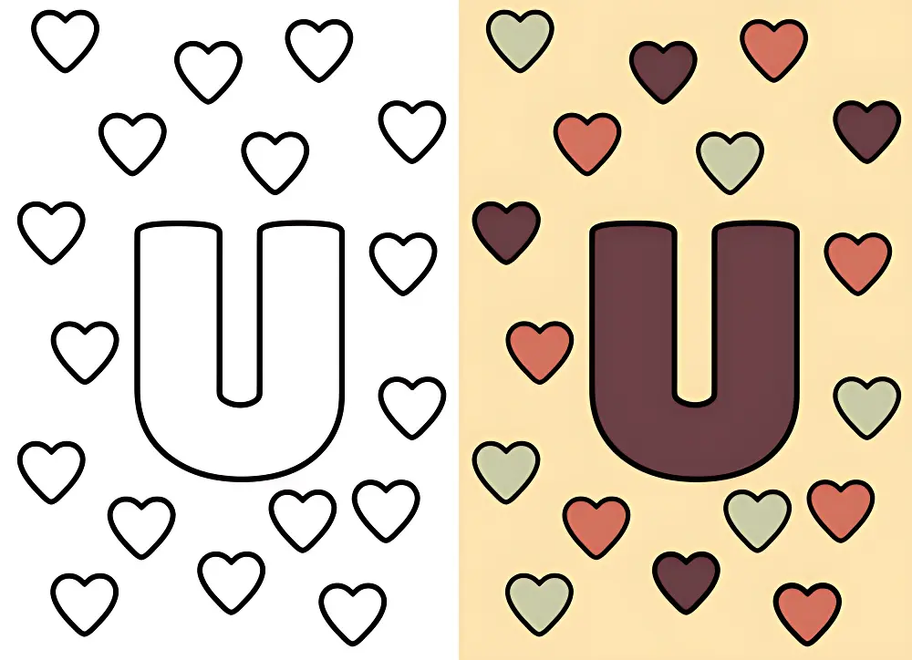 Letter U Coloring Pages | Dear Coloring Pages