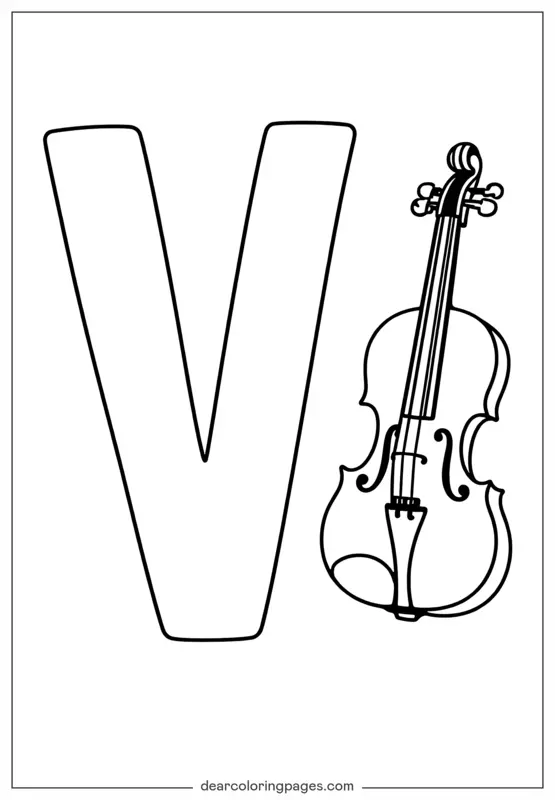 Letter V is for Violin