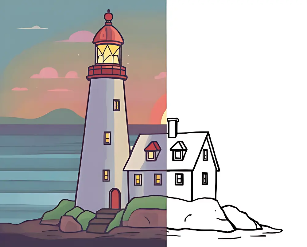 Faro Disegni da Colorare