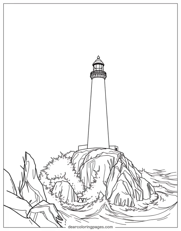 Lighthouse on Cliff