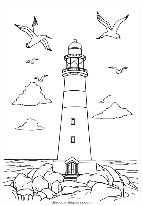 Lighthouse by the Sea