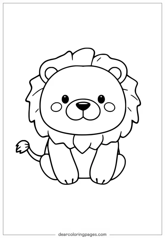 Animali Disegni da Colorare - Leone Disegno da Colorare
