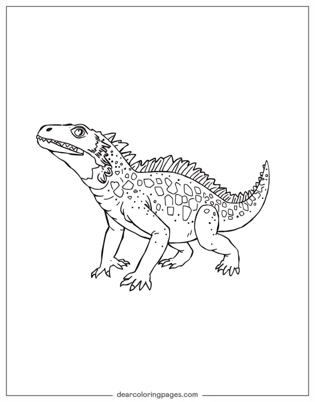 Lagarto Dibujo para Colorear - Lagarto