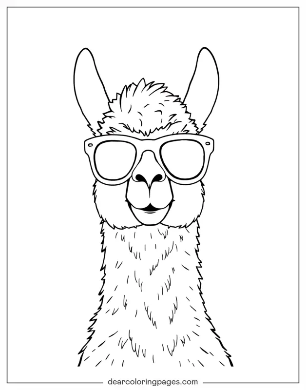Animali Disegni da Colorare - Llama Disegno da Colorare