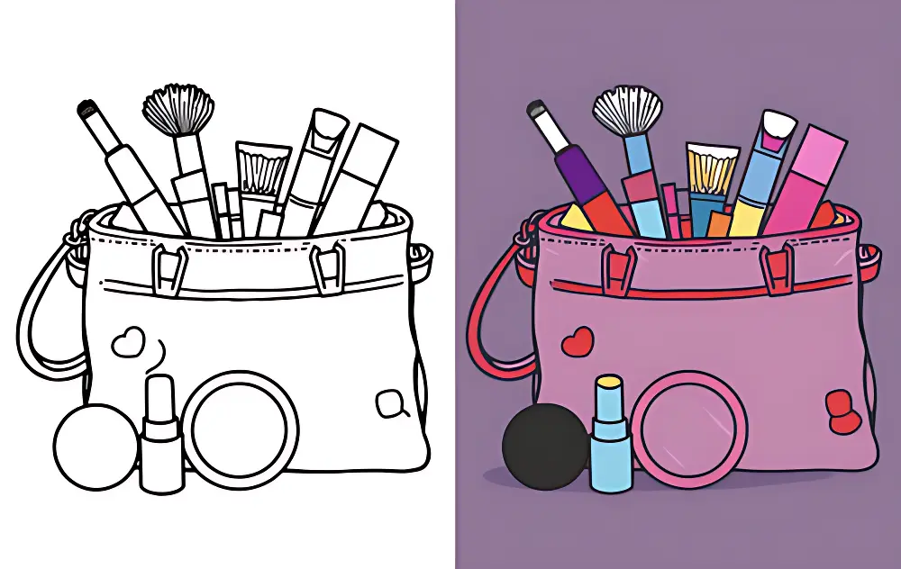 Makeup Coloring Pages
