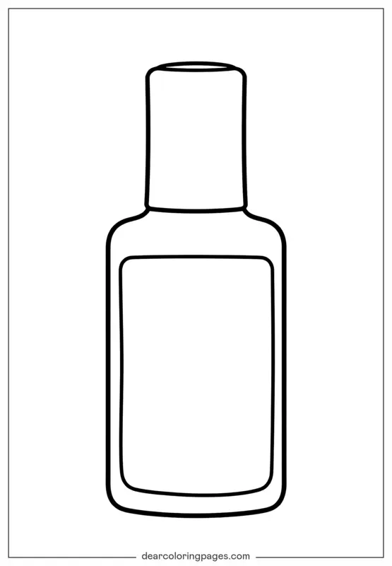 Adult Coloring Pages - Makeup Coloring Page