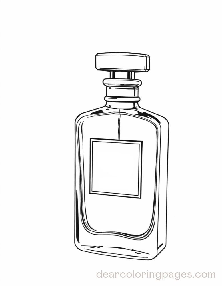 Makeup Coloring Page - Perfume