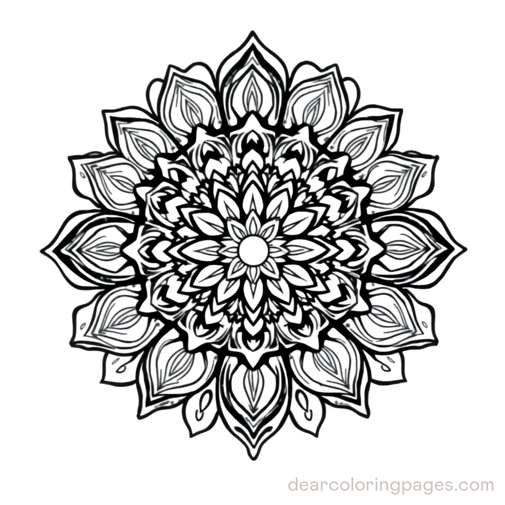 Mandala Coloring Page