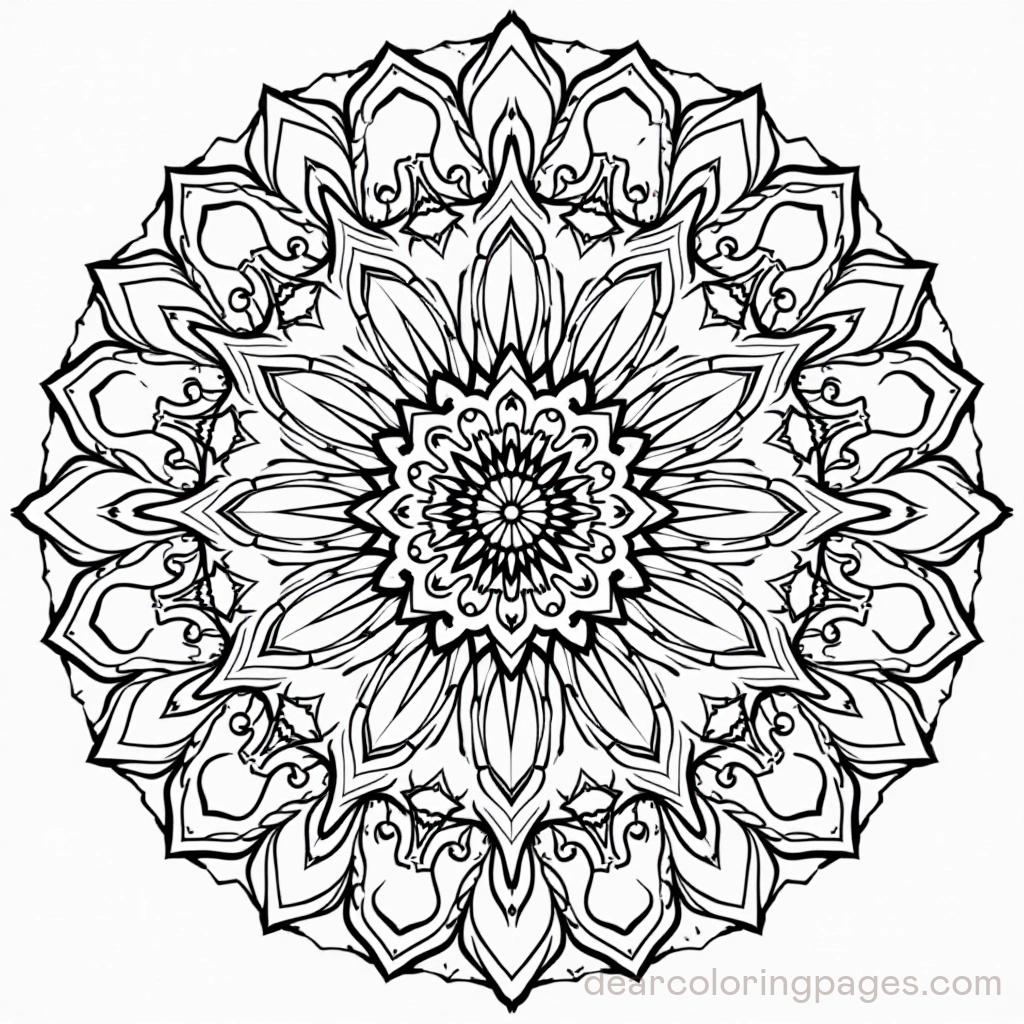 Ornate Swirls Mandala