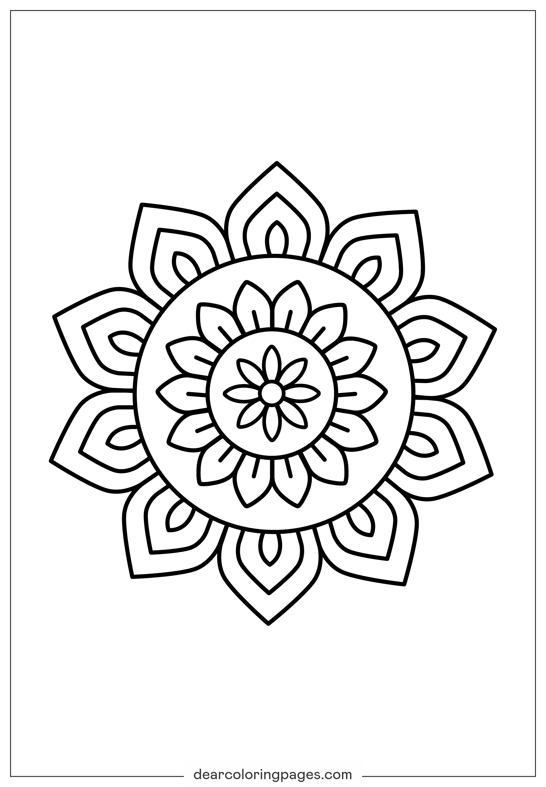 Mandala Coloring Pages 50 Free Printable Coloring Pages