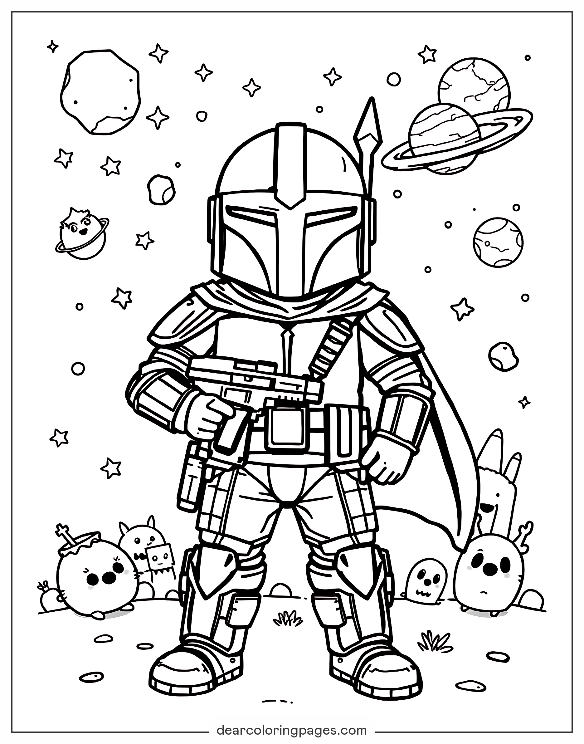thumbnail image 2 of Mandalorian Star Wars 3D Night Light – 14 Colors With Remote & USB – Cool Lamp For Fans 2 of 6