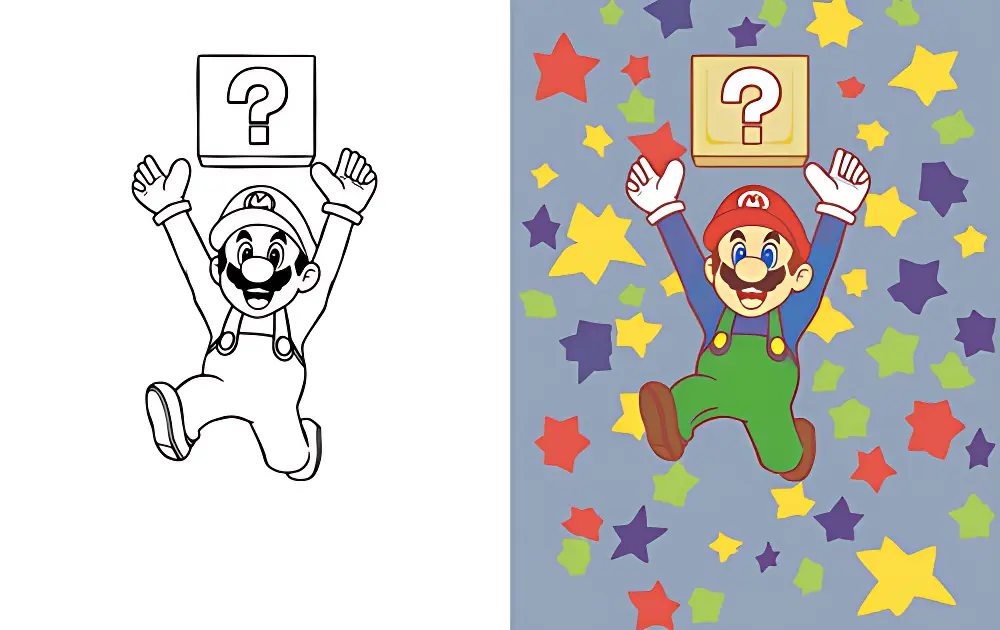 Mario Dibujos para Colorear | Dear Coloring Pages