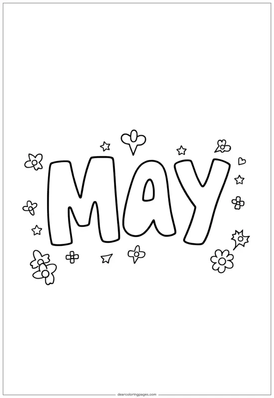 Fête – Coloriage Mai