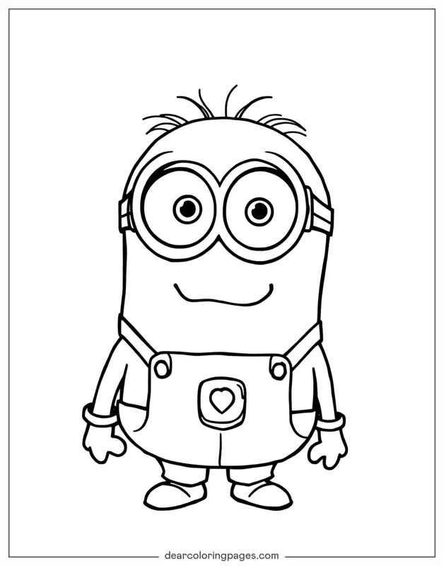 Minion Dibujo para Colorear - Minion