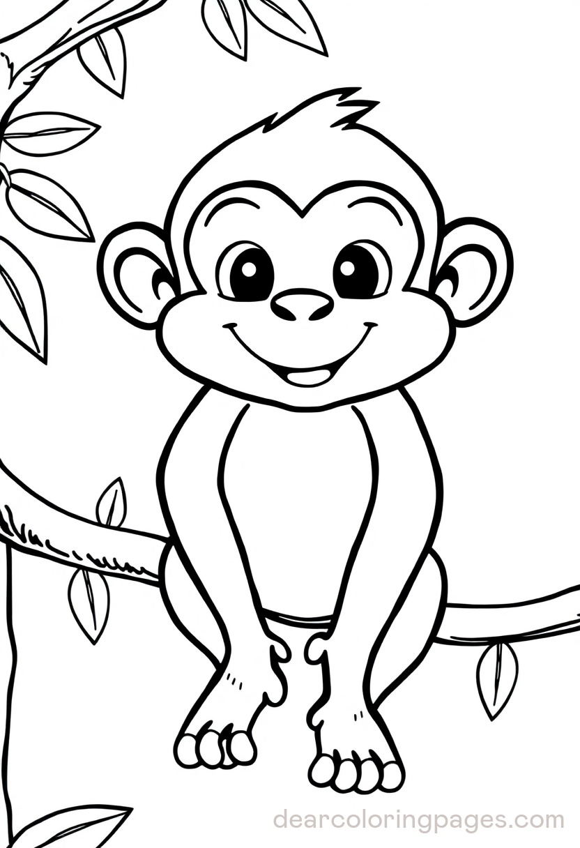 Cartoon Style Monkey