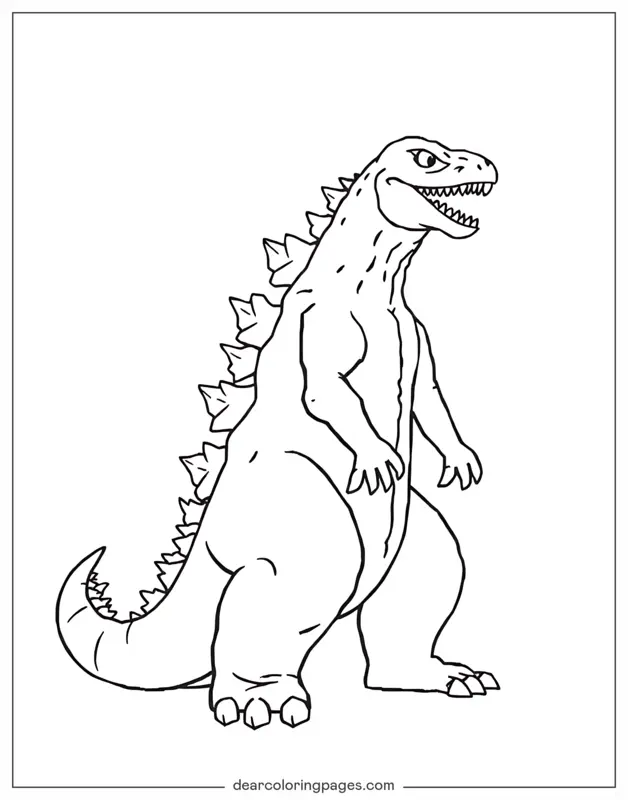 Fantasy Coloring Pages - Monster Coloring Page