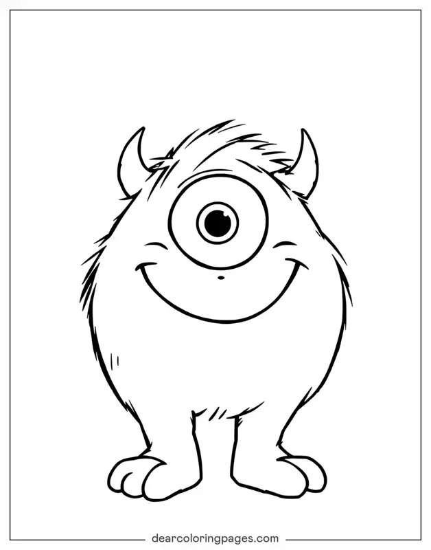 Lächelndes einäugiges Monster