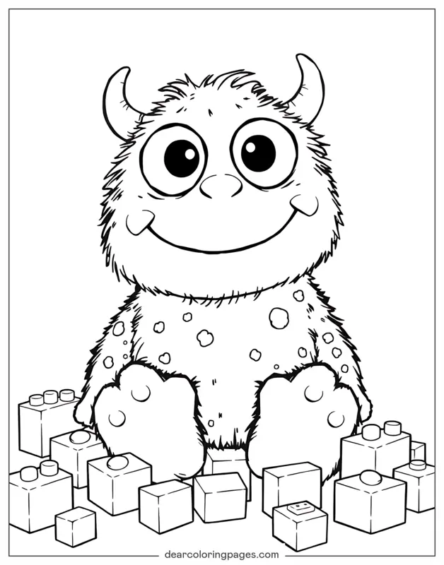 Freundliches Plüschmonster