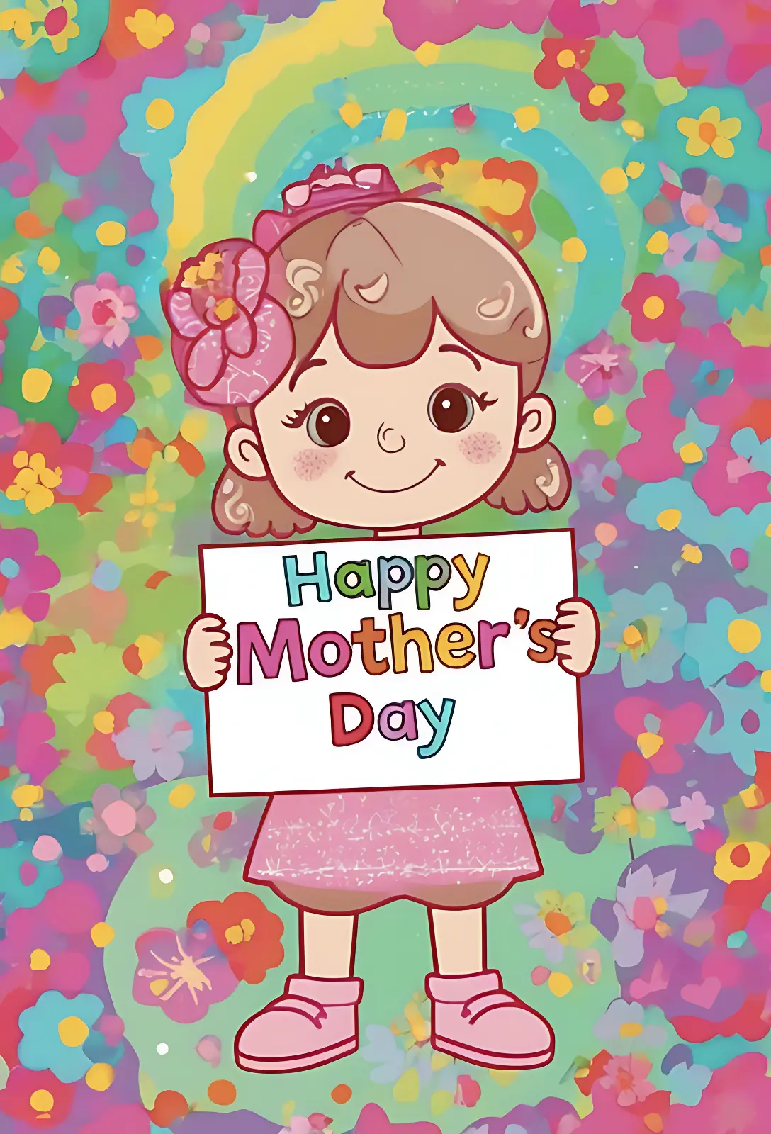 Seasonal and Holiday Coloring Pages - Mother's Day Coloring Page
