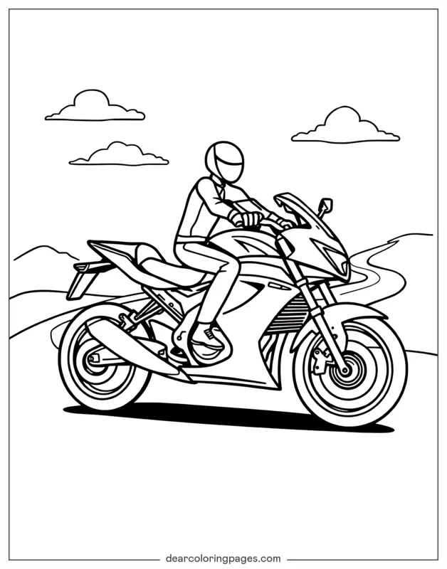 Motorradskizze