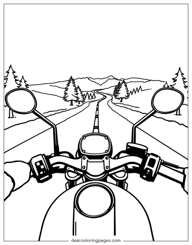 Motorrad-First-Person-Ansicht