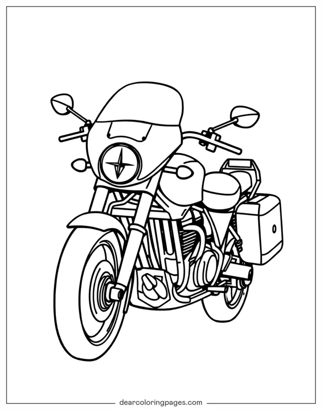 Motorrad-Linienkunst