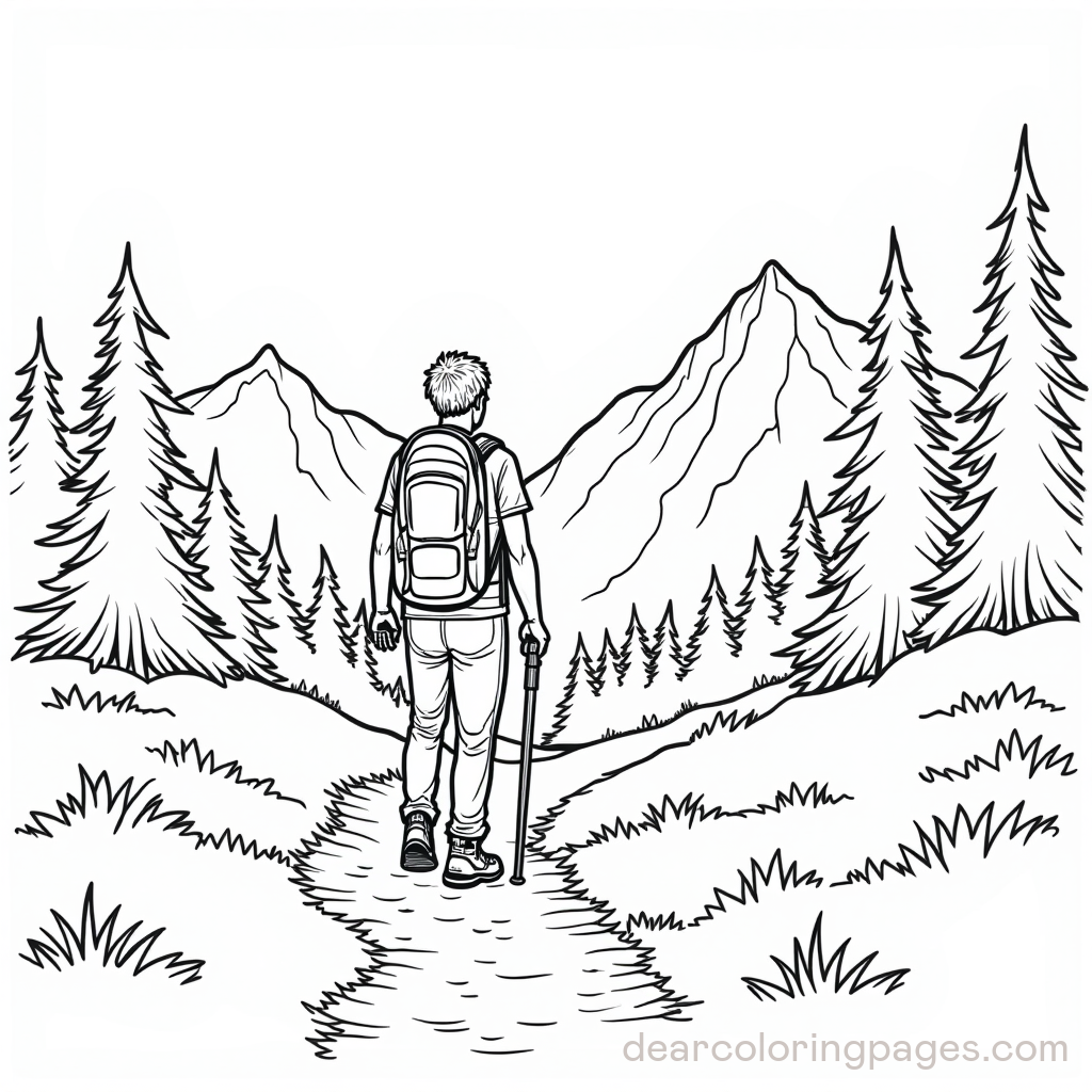 Mountain Trail Hiker