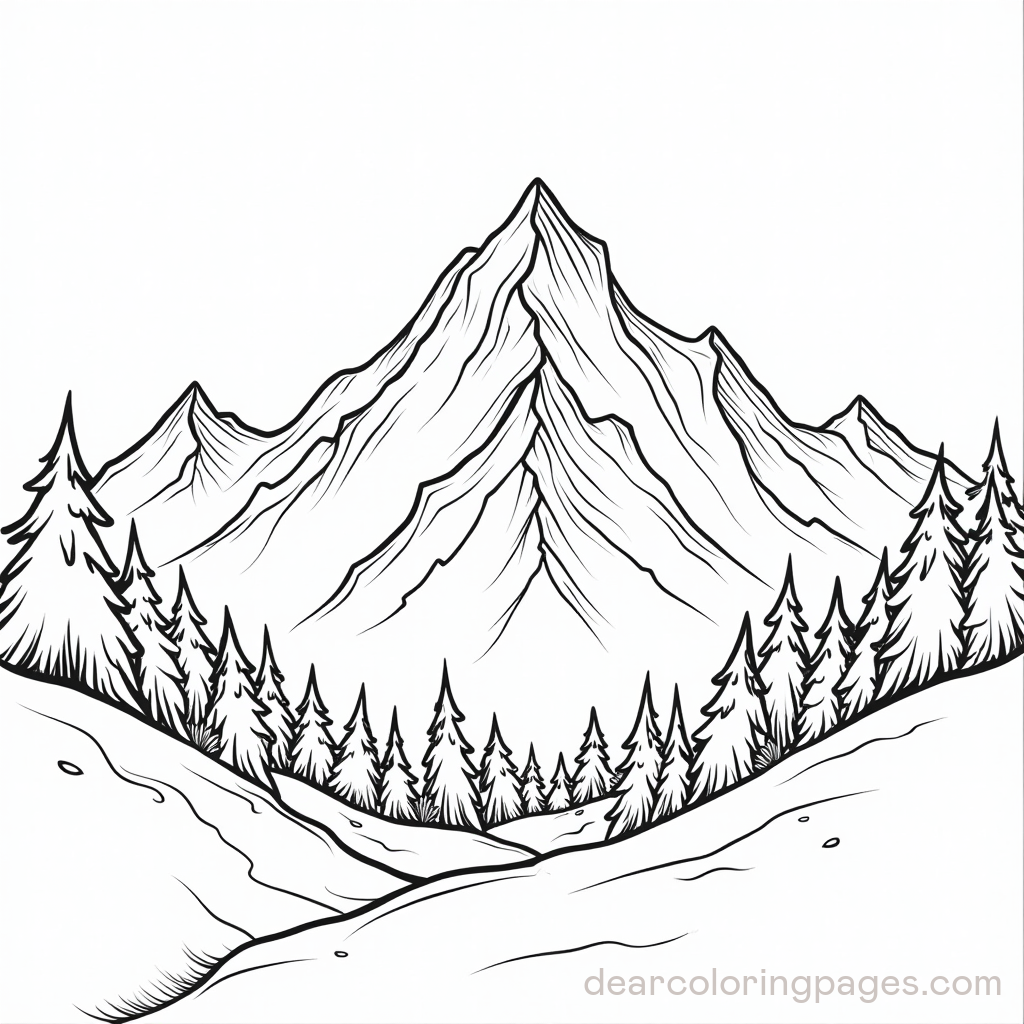 Winter Mountain Scene