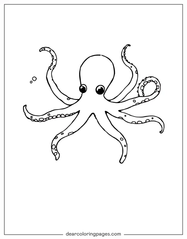 Animal – Coloriage Poulpe