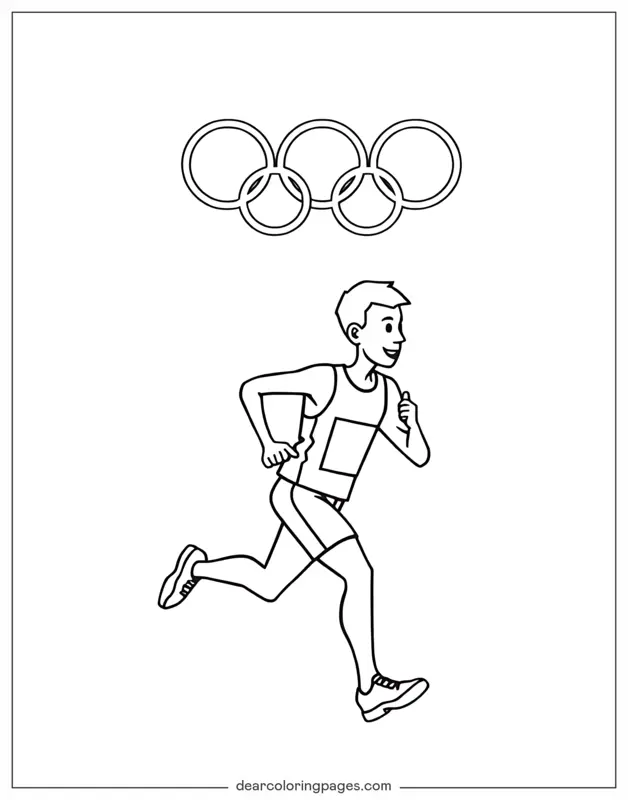 Sports and Activities Coloring Pages - Olympic Coloring Page