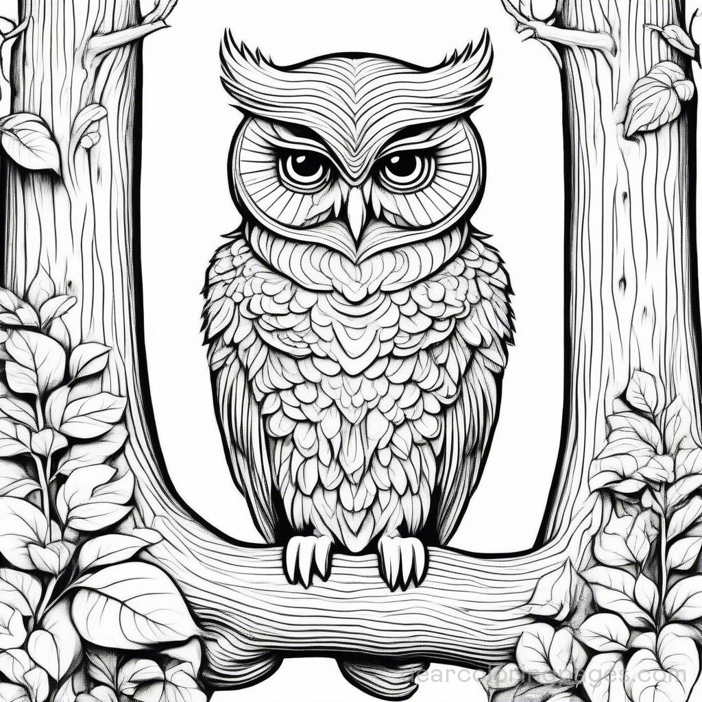 Intricate Forest Owl