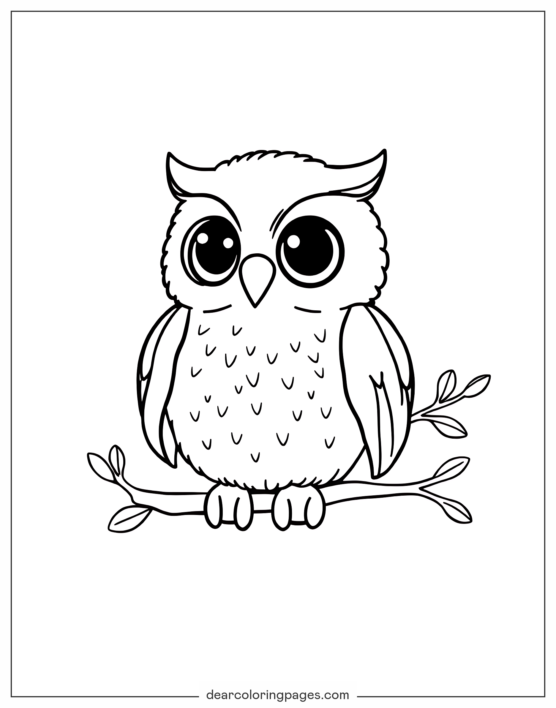 Owl Coloring Sheet