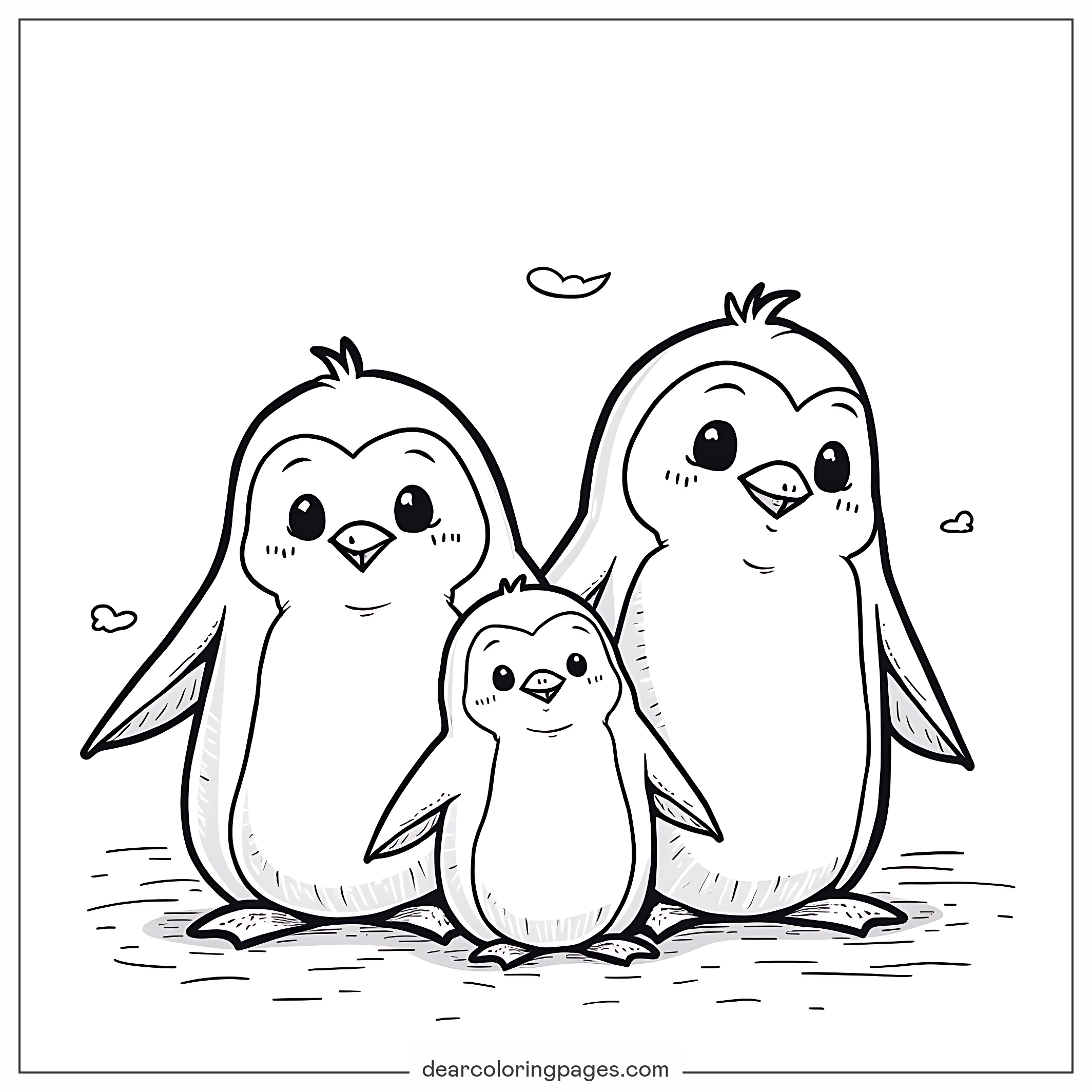 Penguin Coloring Pages 16 Free Printable Coloring Pages One For All