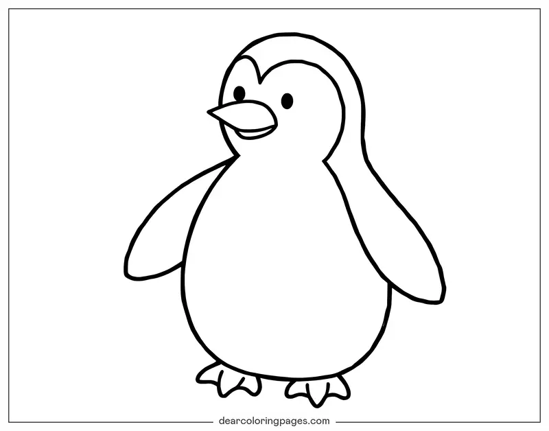 Penguin Coloring Page - Penguin