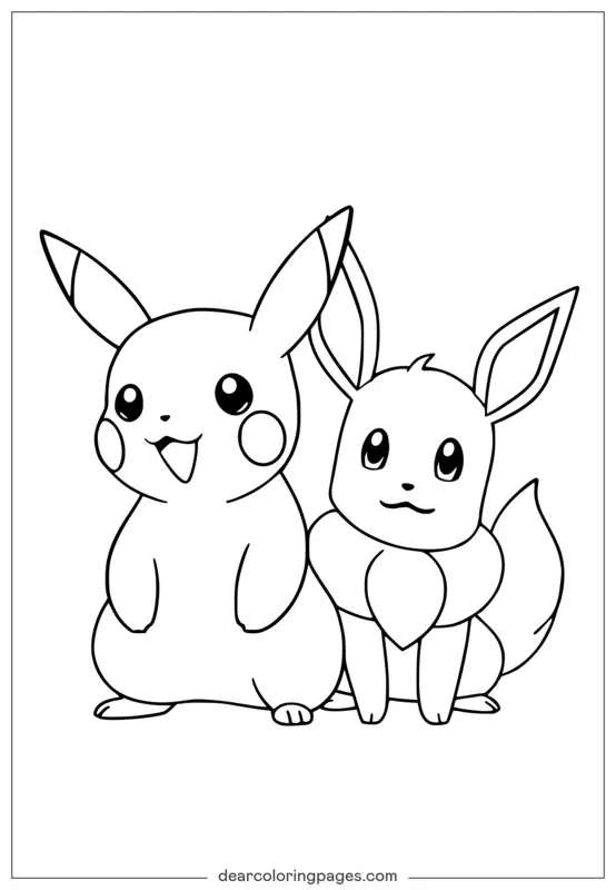 Disegni da Colorare di Pikachu