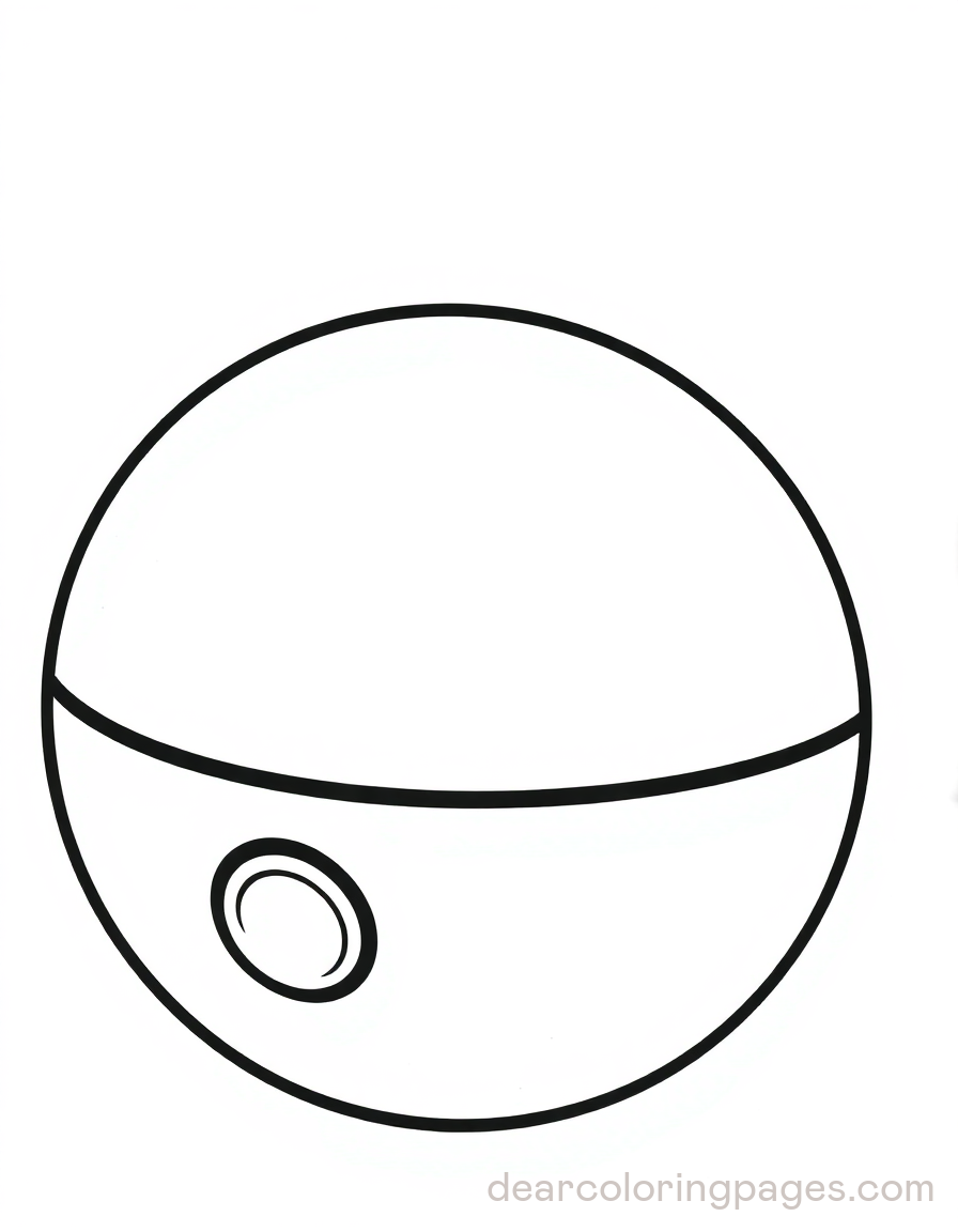 Disegno da Colorare di Pokéball