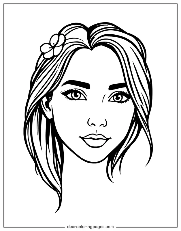 Simple Line Portrait