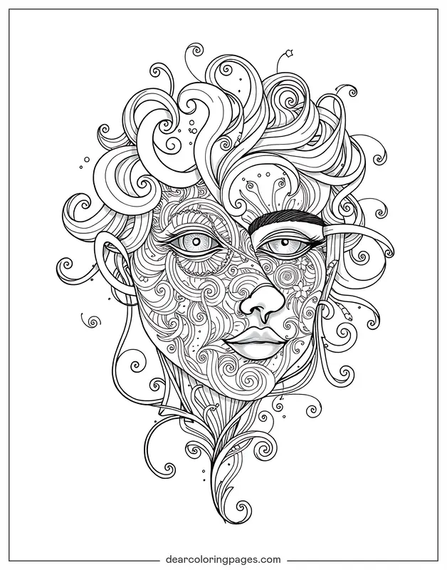 Adult Coloring Pages - Abstract Coloring Page