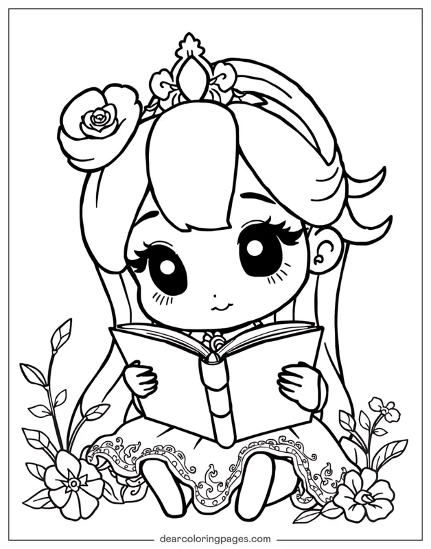 Princess Reading a Book