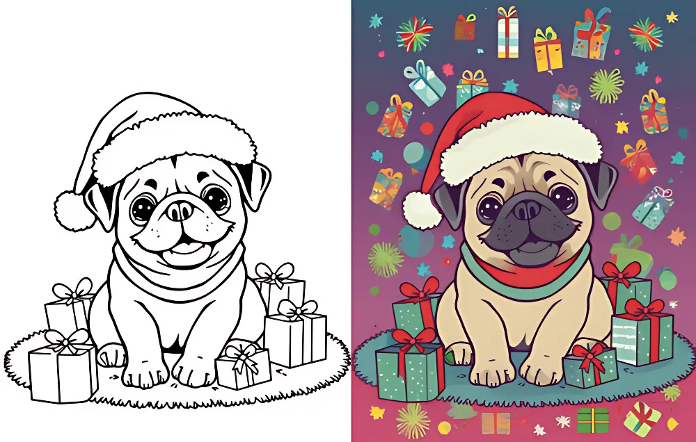 Pug Coloring Pages | Dear Coloring Pages