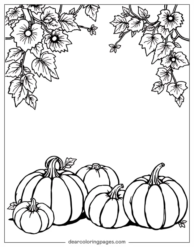Calabaza Dibujo para Colorear - Calabazas