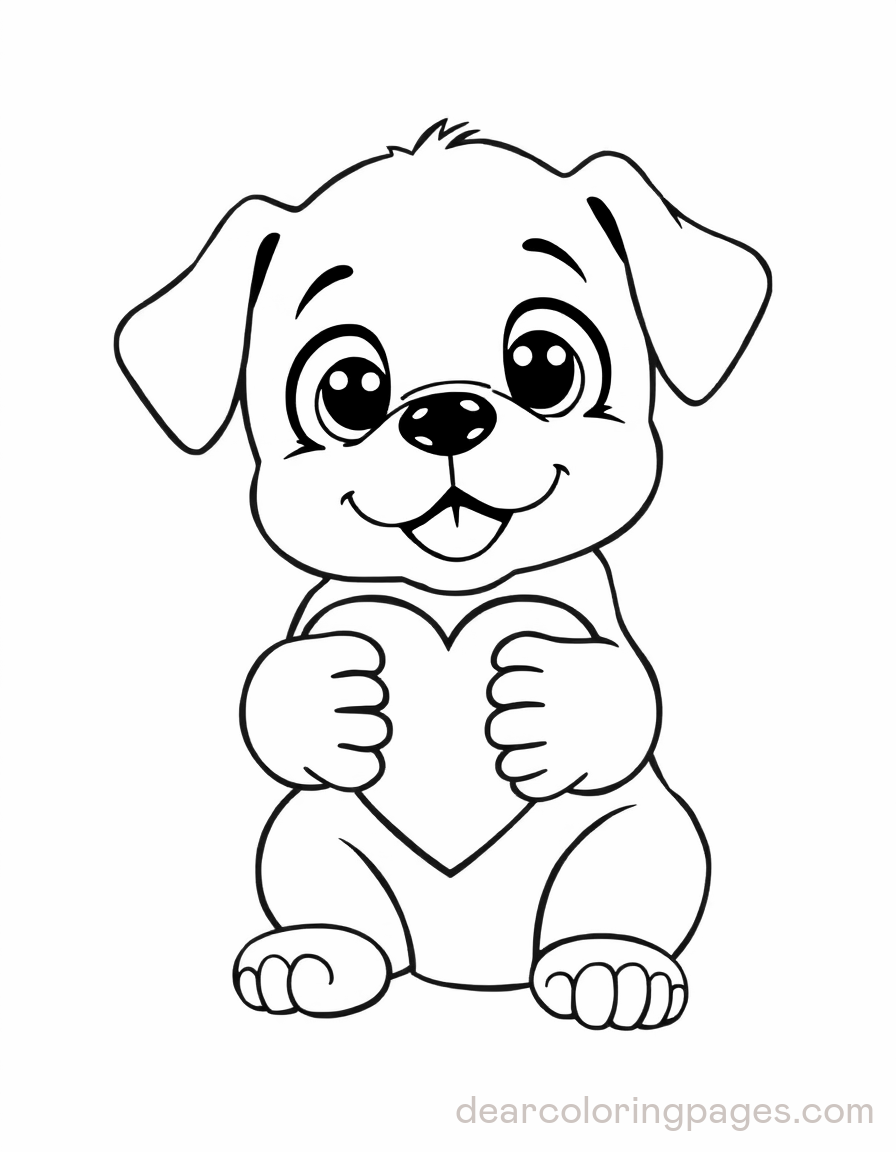 Puppy with Heart