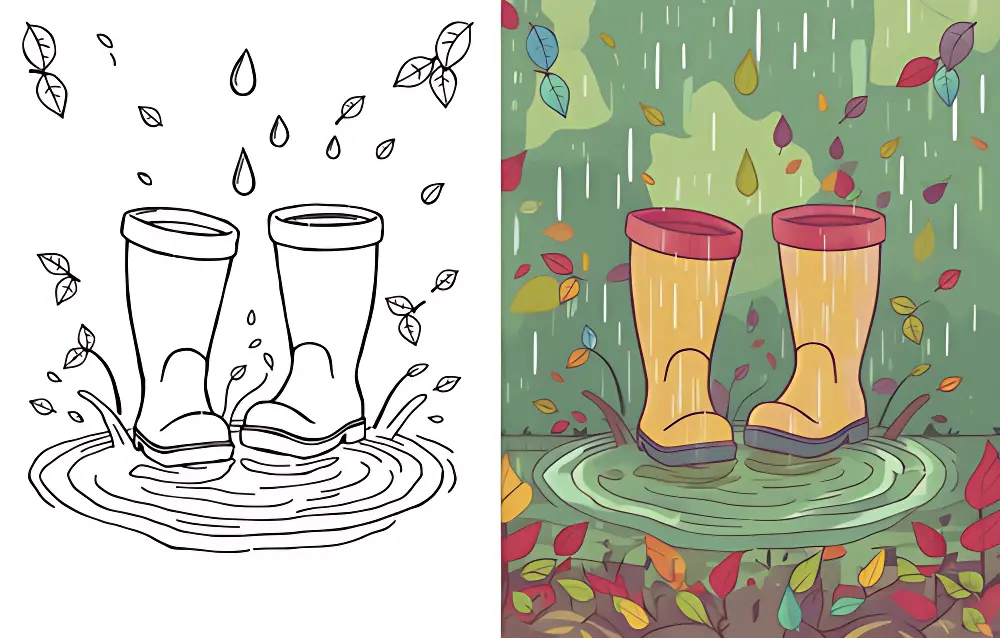 Pioggia Disegni da Colorare | Dear Coloring Pages
