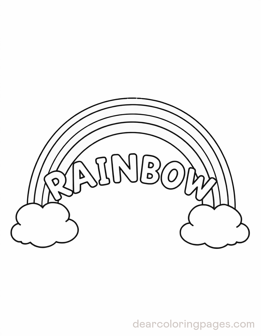 Simple Rainbow with Text