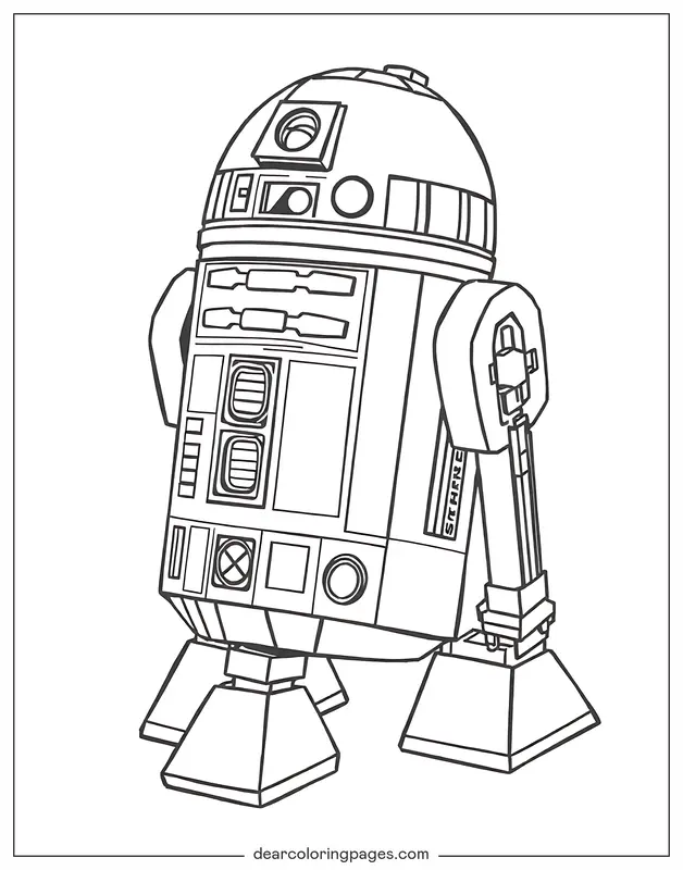로봇 색칠공부 - R2D2