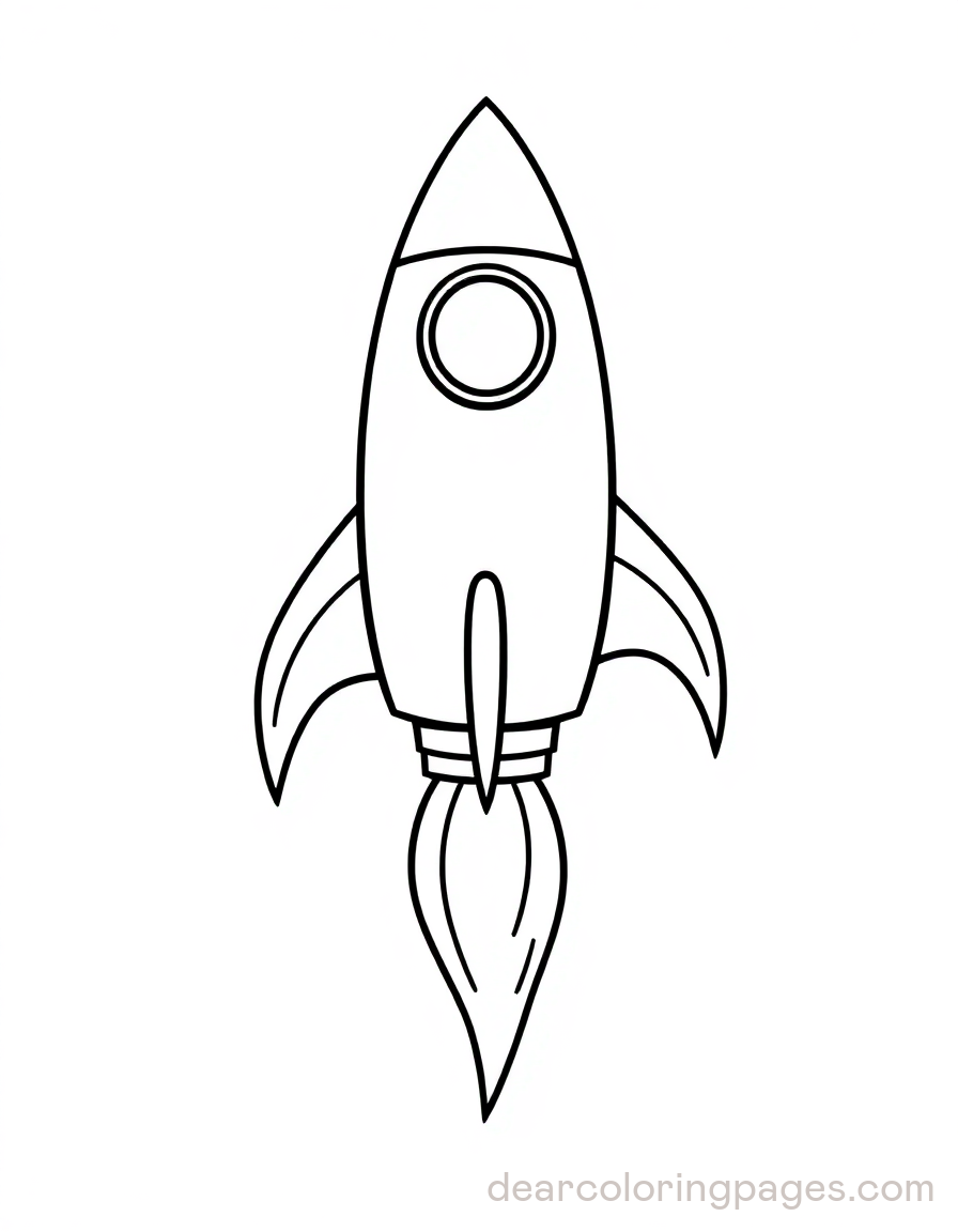 Cartoon Style Rocket