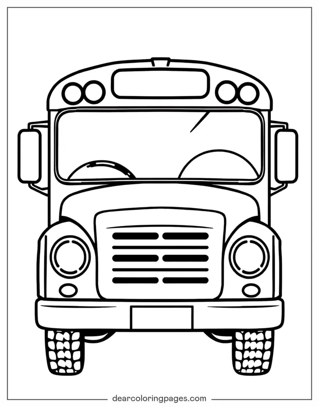 Einfacher Schulbus