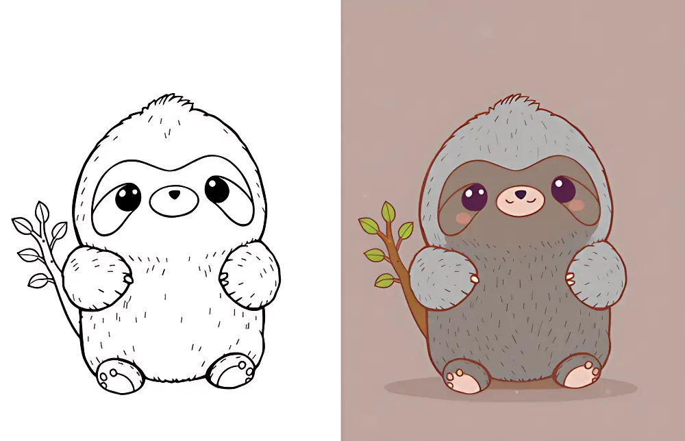 Bradipo Disegni da Colorare | Dear Coloring Pages