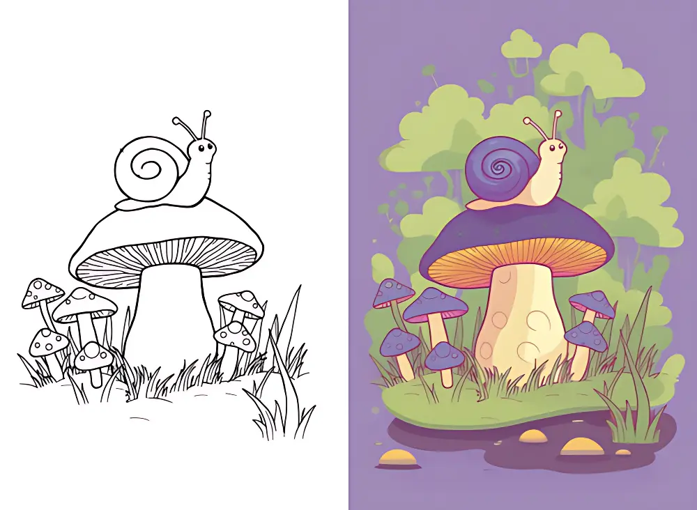 Caracol Dibujos para Colorear